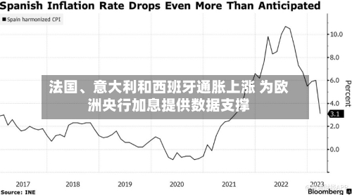 法国、意大利和西班牙通胀上涨 为欧洲央行加息提供数据支撑