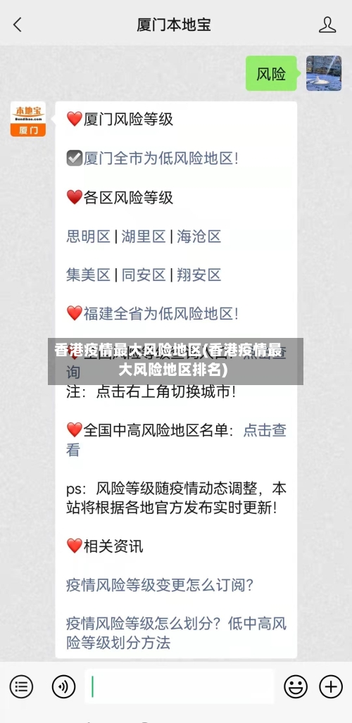 香港疫情最大风险地区(香港疫情最大风险地区排名)