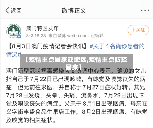 【疫情重点国家或地区,疫情重点防控国家】