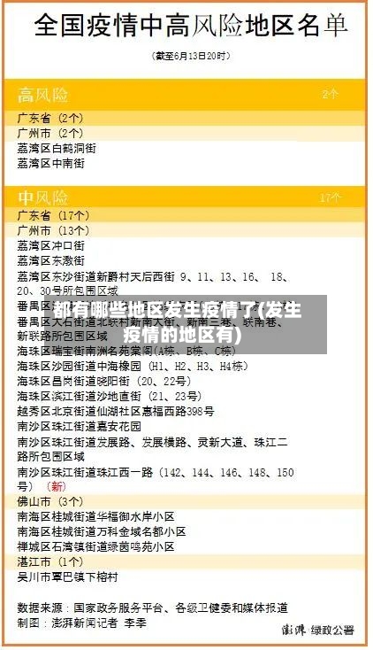 都有哪些地区发生疫情了(发生疫情的地区有)-第2张图片