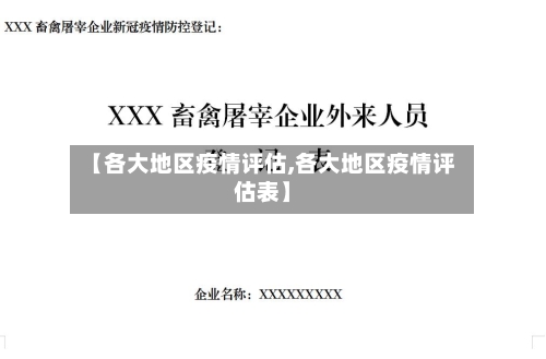【各大地区疫情评估,各大地区疫情评估表】