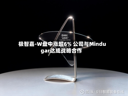 极智嘉-W盘中涨超6% 公司与Mindugar达成战略合作