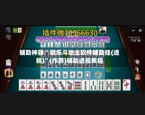 辅助神器“ 微乐斗地主软件辅助挂(透视)”(作弊)辅助透视教程-第2张图片