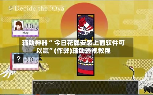 辅助神器“ 今日花牌安装上面软件可以赢”(作弊)辅助透视教程-第3张图片