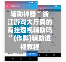 辅助神器“ 浙江游戏大厅真的有挂透视辅助吗”(作弊)辅助透视教程-第2张图片